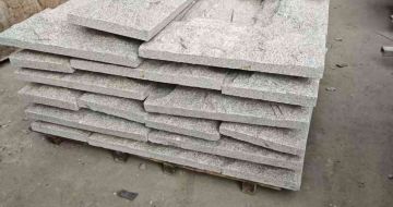 宝鸡芝麻白蘑菇石，自然面