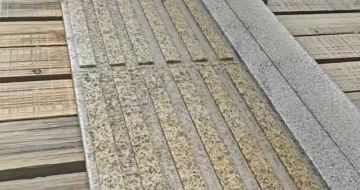 宝鸡黄金麻盲道石 盲条