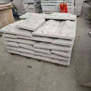 宝鸡芝麻白蘑菇石，自然面