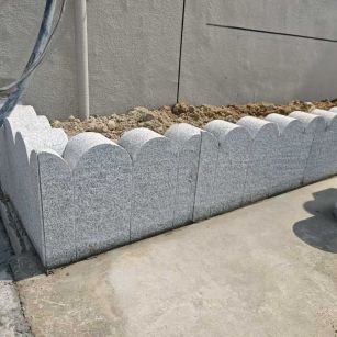 宝鸡芝麻白花边石  围边石