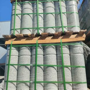 宝鸡挡车柱芝麻白 挡车石