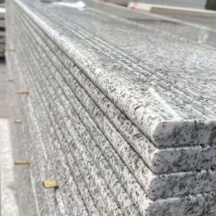 宝鸡芝麻白楼梯踏步 花岗岩楼梯板材