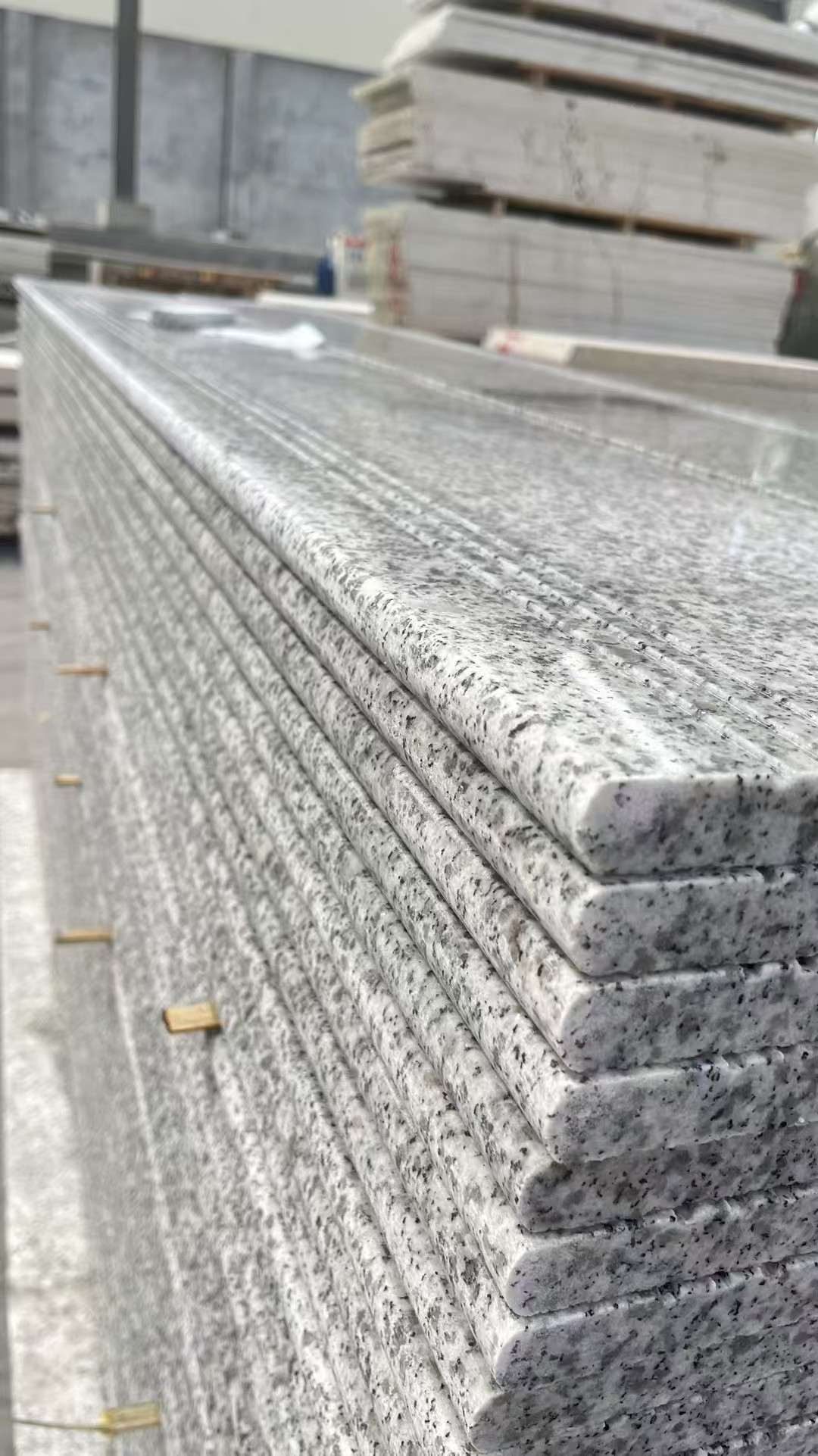 宝鸡芝麻白楼梯踏步 花岗岩楼梯板材
